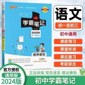 2024版学霸笔记初中  语文