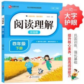 阅读理解 四年级下册 彩绘版 小学语文阅读理解专项训练 与小学课本配套使用 提升核心素养 提高阅读能力