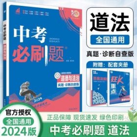 2024版中考必刷题 中考复习资料 政治