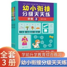 幼小衔接分级天天练-拼音练习（全3册） 每天一练由浅入深 轻轻松松上小学