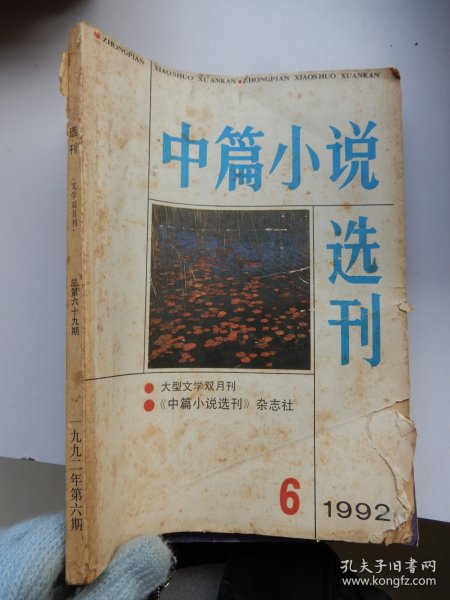 中篇小说选刊 1992年 第6期 总第69期