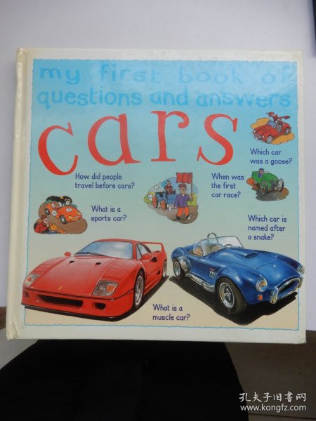 英文原版精装绘本：MY FIRST BOOK OF QUESTIONS AND ANSWERS CARS