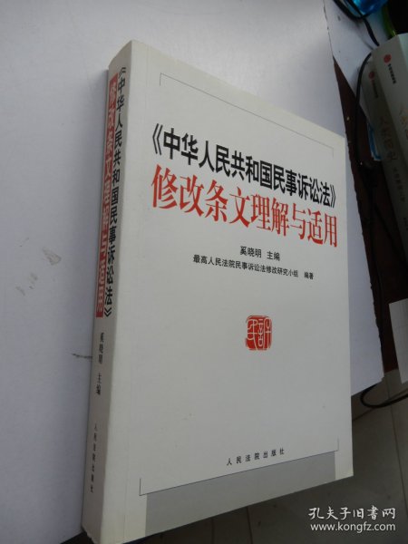 《中华人民共和国民事诉讼法》修改条文理解与适用