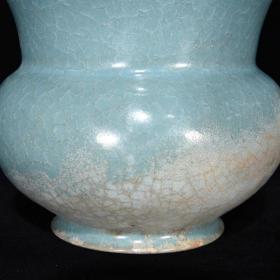 汝窑花觚，13×15