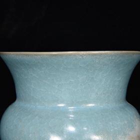 汝窑花觚，13×15