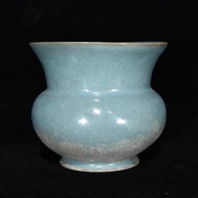 汝窑花觚，13×15