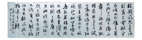陈墨石书法，中国书画家协会副主席，毛主席词沁园春雪横幅