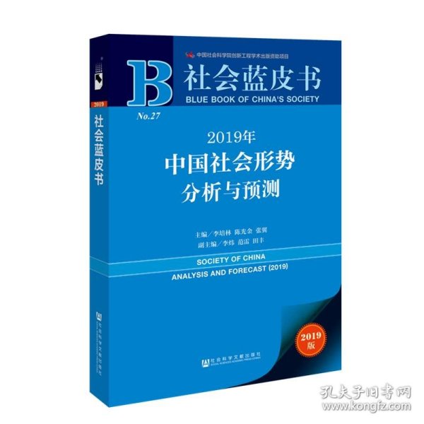 社会蓝皮书：2019年中国社会形势分析与预测