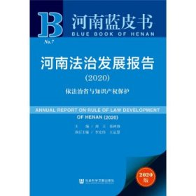 河南蓝皮书：河南法治发展报告（2020）