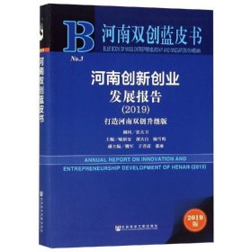 河南创新创业发展报告(2019) 主编喻新安胡大白杨雪梅副主编魏军于善甫张冰 著 无 编 无 译  