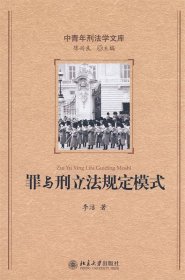 中青年刑法学文库—罪与刑立法规定模式