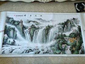 山水人物画，江山多娇，复刻微喷装饰画