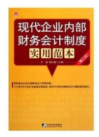 正版   现代企业内部财务会计制度实用范本 （第三版）许遥,姚红霞 编 中国市场出版