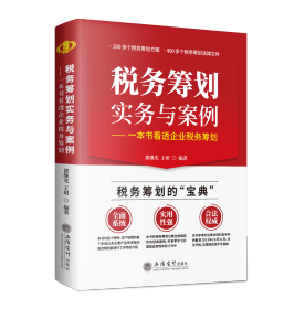 （全新正版） 税务筹划实务与案例—一本书看透企业税务筹划 翟继光