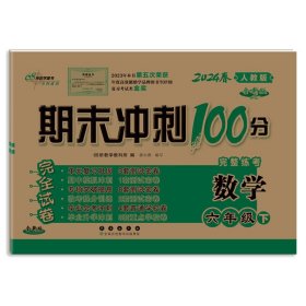 期末冲刺100分数学六年级 下册24春(人课版)全新版【正版全新】