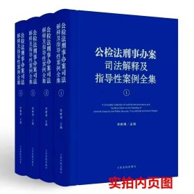 2024新版公检法刑事办案司法解释及指导性案例全集全套4卷精装 宋树涛主编人民法院出版社正版刑法法律解释案例刑事诉讼法律解释案例 法律法规书籍