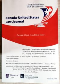 canada-united states law journal volume 43 2019