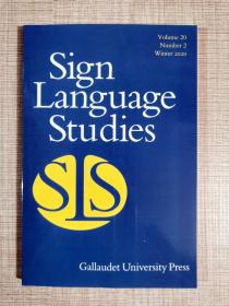 sign language studies 2020年冬季刊