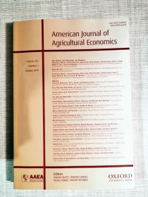 american journal of agricultural economics 美国农业经济学杂志  2019年1月 英文原版