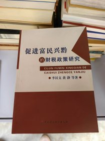 促進富民興黔的財稅政策研究