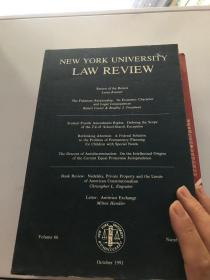 NEW YOURK UNIVERSITY  LAW  REVIEW