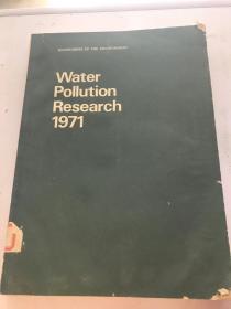 Water pollution research 1971