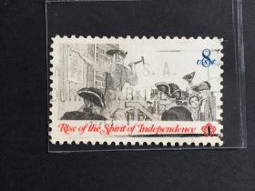 美国邮票 8C 美国独立精神的崛起 信销票