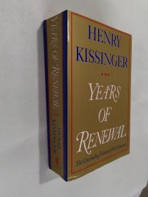 Years of Renewal Henry Kissinger 英文原版