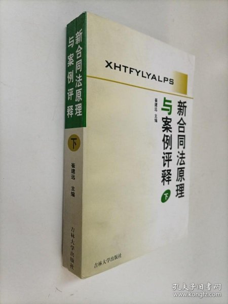 新合同法原理与案例评释【下册】