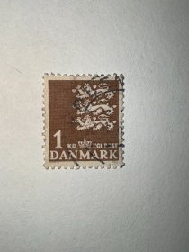 丹麦信销邮票 狮象