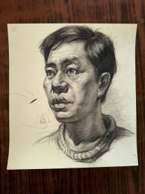 佚名素描绘画作品 男人