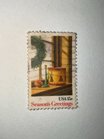 美国信销邮票  窗台