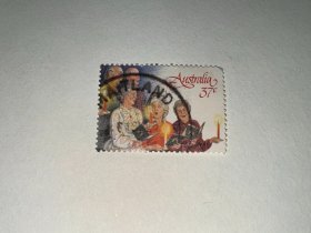 澳大利亚信销邮票 圣诞节 1张