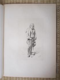 1883年原创蚀刻版画，35*25厘米，《布雷顿乞丐》。莫蒂默·卢丁顿·门普斯（Mortimer Luddington Menpes 1855-1938年）作品