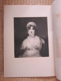 1877年蚀刻版画，35*25厘米，《斯登夫人肖像》。托马斯·劳伦斯爵士（sir thomas lawrence，1769-1830）作品，雕刻师利奥波德·弗拉芒（Léopold Flameng 1831-1911）