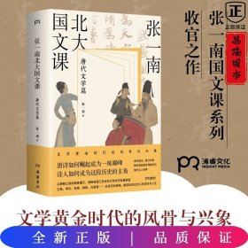 张一南北大国文课：唐代文学篇（张一南国文课系列收官之作，文学黄金时代的风骨与兴象。走进更真实、更精彩的《长安三万里》诗人群像画卷看唐诗如何崛起成一座巅峰，诗人如何成为这段历史的主角）