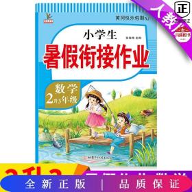 2升3年级数学暑假衔接作业小学生暑假作业黄冈快乐假期RJ人教版复习专项预习