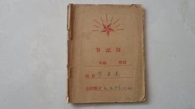 高唐县立学校笔记薄（51年里面记录朝鲜问题，武训师范日报学习，聊城师范政治学习）