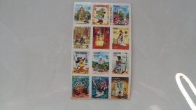 国际迪士尼邮票图谱贴纸（唐老鸭米老鼠图案2）