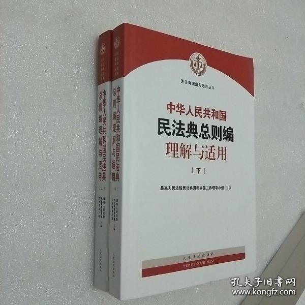 中华人民共和国民法典总则编理解与适用上下册