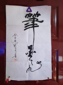 田宝文-笔墨   精品书法1张（宣纸，托片，画心尺寸：68*42cm）作品终身保真【货号：西4-337】详见书影，实物拍照