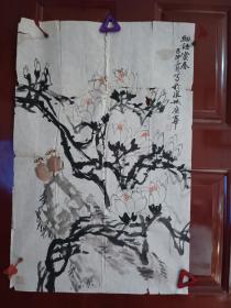 王广华-细语赏春  精品花鸟1张（宣纸，软片，画心尺寸：67*46cm）作品终身保真【货号：西4-318】详见书影，实物拍照