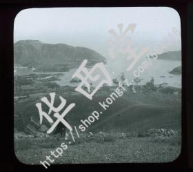 玻璃幻灯片 旅顺港俄日海战场景 (1904)  编号514