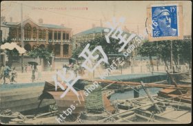 老明信片 上海外滩 法国领事馆 1911 年6月27日