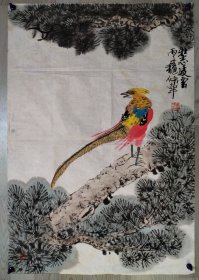 知名画家陈仲华作《壮志凌云》图