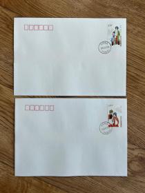 贴昆曲邮票，销江苏昆山千灯镇原地邮戳的宣纸空白特制信封，尺寸：23*16cm，适合用于手绘封创作。2种合售。