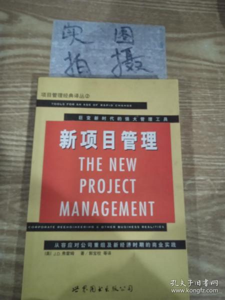 新项目管理:从容应对公司重组及新经济时期的商业实践