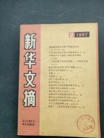 新华文摘 1987 2