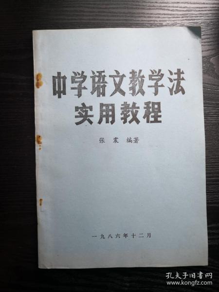 中学语文教学法实用教程 张震编著