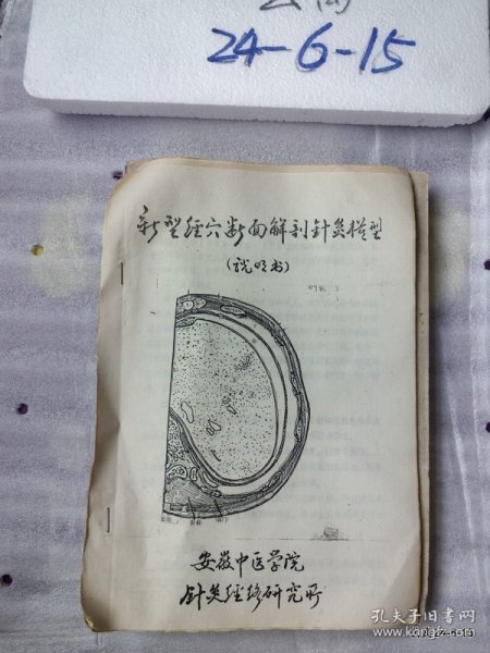 新型经穴断面解剖针灸模型说明书